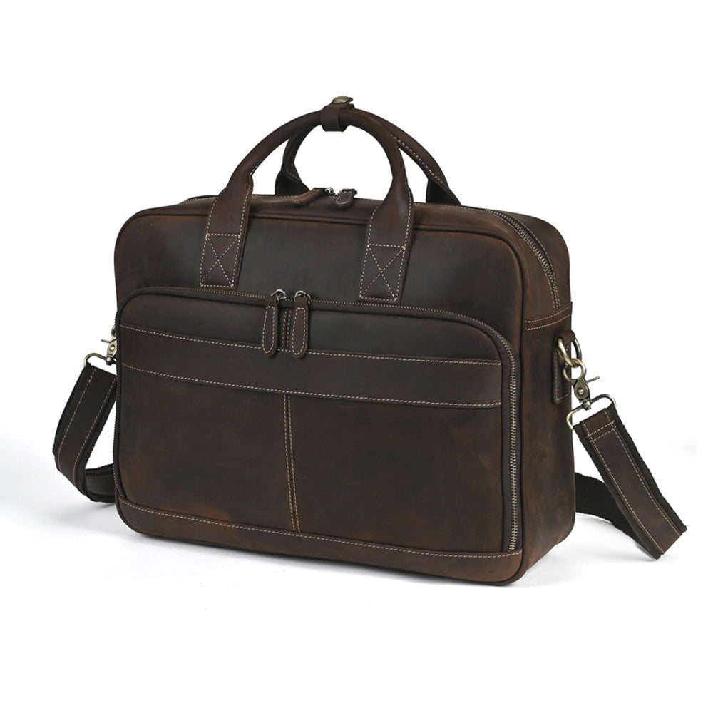 The Maverick - Vintage Leather Briefcase for Men
